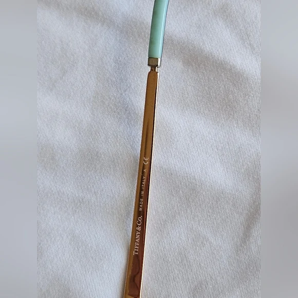 Tiffany & Co. Black and Gold Glasses with Blue Accents TF1130 Eyeglasses - Picture 10 of 17